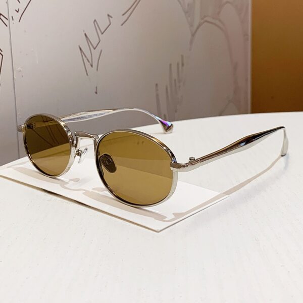 Wholesale Elliptical small frame metal sunglasses