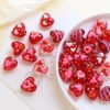 Wholesale 10pcs Crystal Love Glass Straight Hole Acrylic Beads