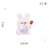 Wholesale Cute self-adhesive plush rabbit DIY Patches