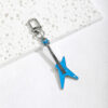 Wholesale 4pcs oil dripping guitar keychain pendant