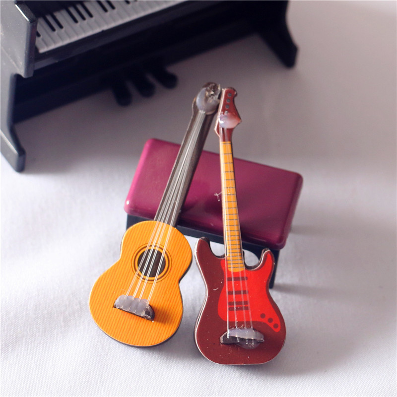 Wholesale Mini Miniature Instrument Model Classical Guitar Doll Aessories