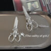 Wholesale personality scissors hairpin leaves star pendant hair clip