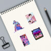 Wholesale 110 Cute Cartoon Demon Hunting Witch Waterproof Vinyl Stickers