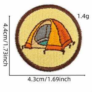 Cartoon round cloth sticker 16 #