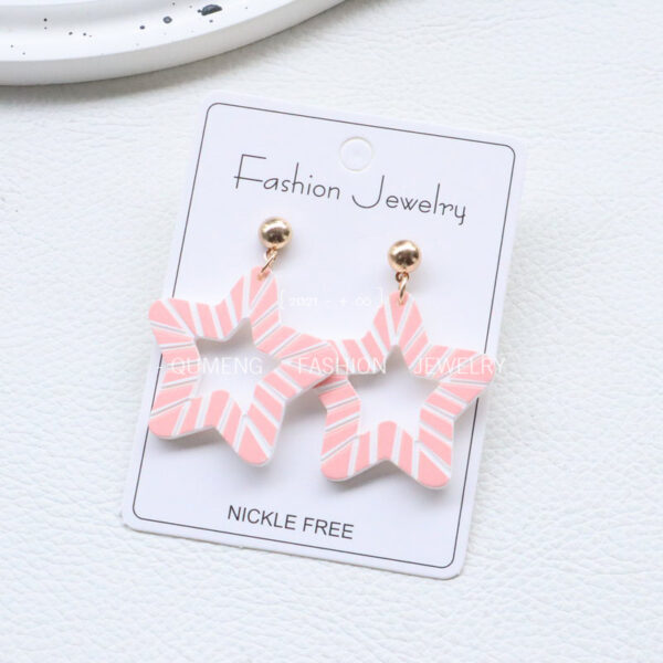 O1CN01UqtdoY1tTAgPUQm6G_2207988525902-0-cib Wholesale Valentine's Day Cane Love Acrylic Earrings