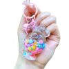 Wholesale Rainbow Candy Jelly Color Bead Sand Flow Bottle Liquid Keychain