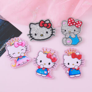 Wholesale Cartoon Cat Handmade Kidsren DIY Acrylic Flatback OLY Exclusive