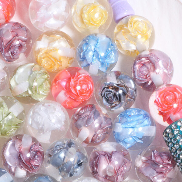 O1CN01Uv2H7F1DdyASVJ6KD_2491030240-0-cib Wholesale Transparent double-sided rose straight-hole loose beads Acrylic Beads