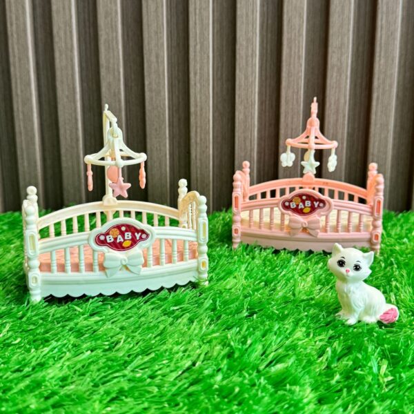 Wholesale Baby crib mini bedroom furniture miniature Doll Accessories