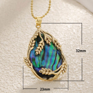 Abalone shell baroque necklace