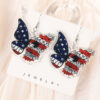 Wholesale Double sided Independence Day Butterfly Chicken Acrylic Earrings