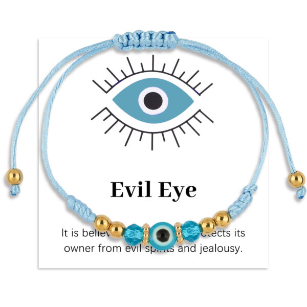 Wholesale Crystal bead woven red Devil's Eye bracelet