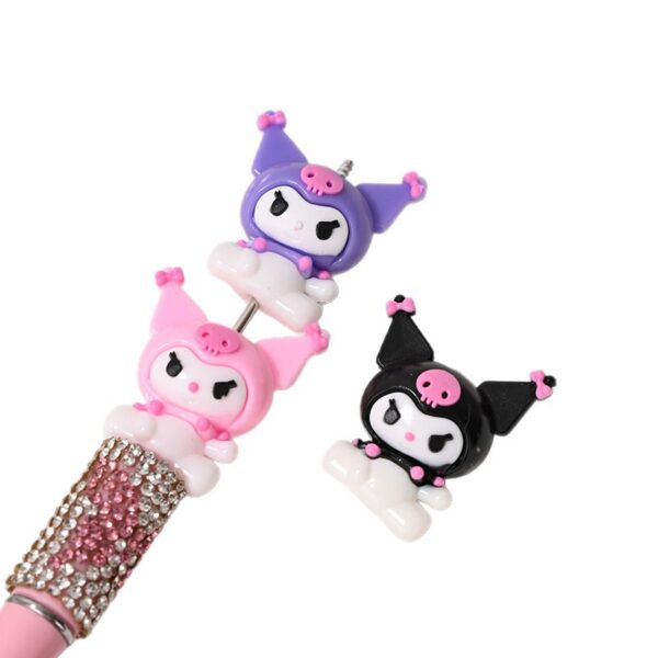 Wholesale Cartoon Perforated 3D Cute Rubber Beads DIY Beads OLY Exclusive