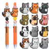 Wholesale Random 100pcs Cute Cartoon Cat Series DIY Pvc Soft Glue Beads