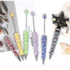 Wholesale Heavy Industry Full Diamond Pearl Chain Beaded Pen DIY
