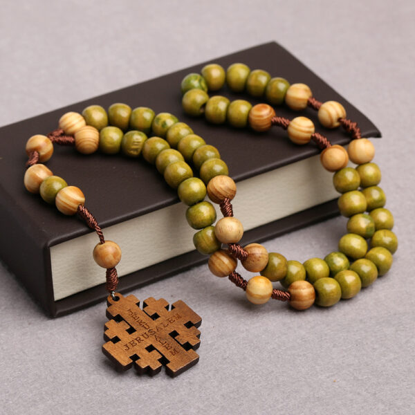 O1CN01V4vt5s1YLHvTiCkId_2220746583042-0-cib Wholesale Woven prayer bead wooden cross pendant necklace