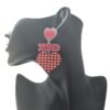 Wholesale Valentine's Day Love Sparkling Acrylic Earrings
