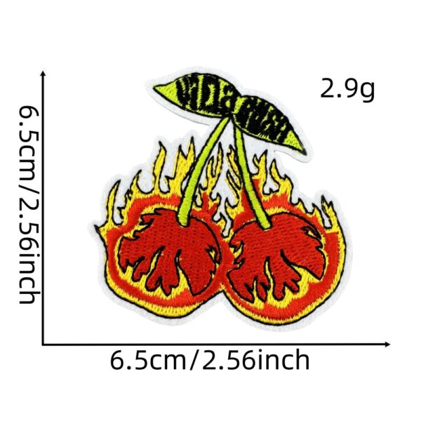 Wholesale Fruit Strawberry Cherry Cartoon Embroidery DIY Patches