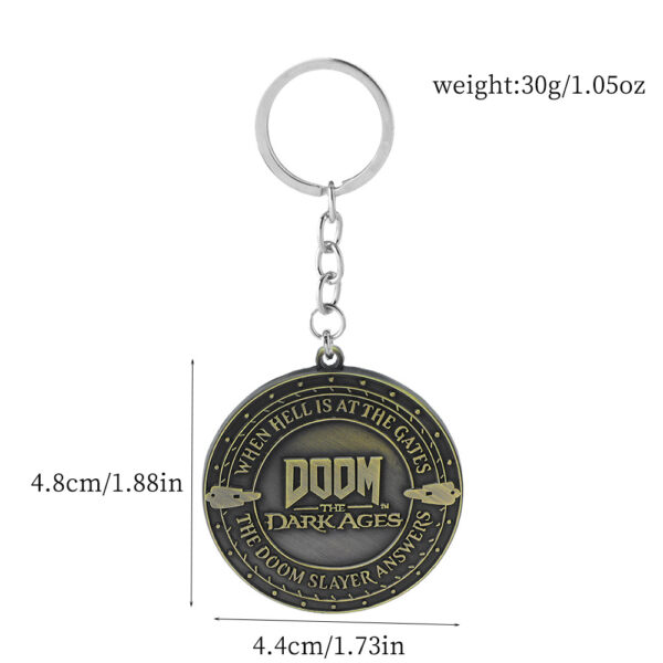Wholesale Game Peripherals Retro Metal Keychain Pendant