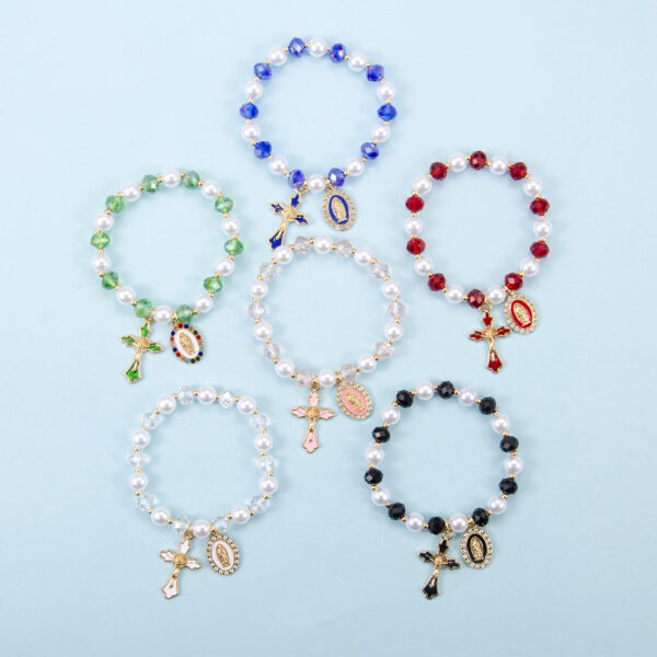 Wholesale Diamond-encrusted cross series bracelet