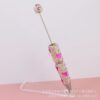 Wholesale Heart-Shaped Colorful Full Diamond DIY Fancy Beadable Pens