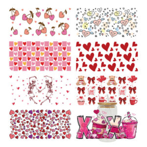 Wholesale UV Transfer Paste Glass Crystal Label Crystal Paste Cross-border Special Paste for 16oz Glass Cup 23cmX11cm