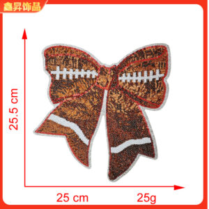 Hot melt glue*gold*bow*baseball bow*height 25.5*25cm