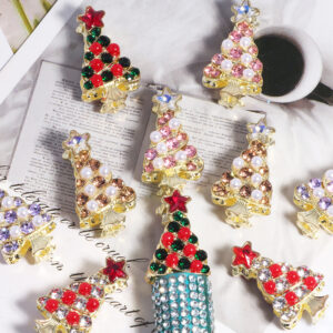 Wholesale Alloy Colorful 3D Christmas Tree - Gorgeous with Straight-Hole Beads for DIY Phone Chains, Keychains, and Bag Chains