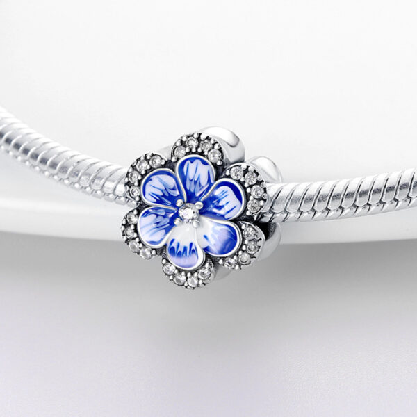 Wholesale Chrysanthemum Sunflower Beads Silver Plated Charms