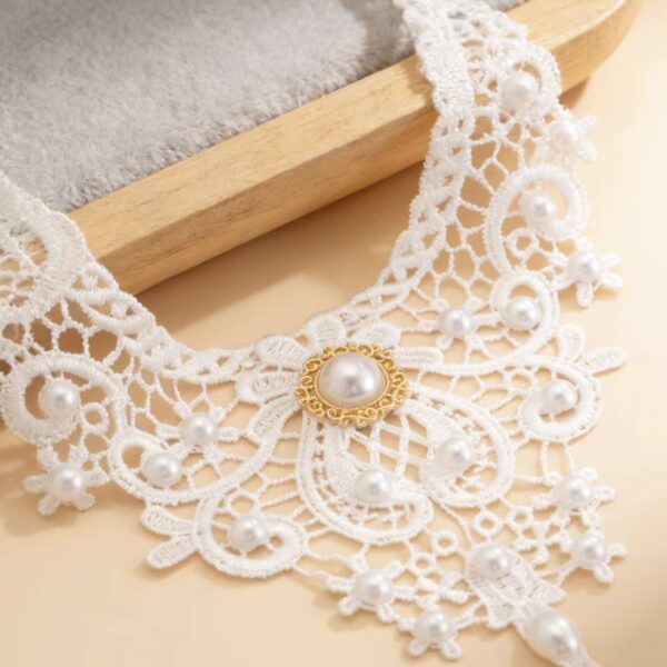Wholesale Gothic lace lace fringe geometric necklace