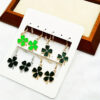 Wholesale St. Patrick's Day Four-Leaf Clover Earrings