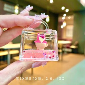 Without buckle [platinum bag] milk pink berry bear