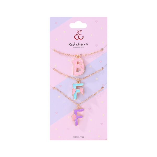 Wholesale BFF necklace simple letter clavicle chain love stitching good friend set