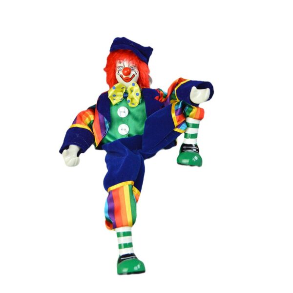 Wholesale Ceramic Hanging Clown Soft Leg Doll Accessories