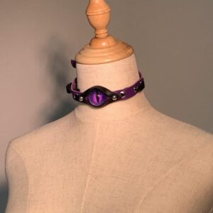 C1130-Purple Pupil Collar [Purple X Black]]
