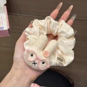Glasses miffy rabbit large intestine ring