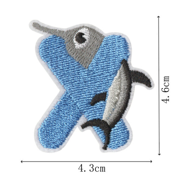 Wholesale Animal English Letter Cloth DIY Patches