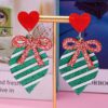 Wholesale Love Bow Valentine's Day Acrylic Earrings