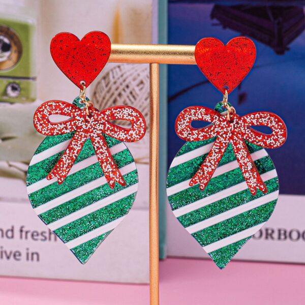Wholesale Love Bow Valentine's Day Acrylic Earrings