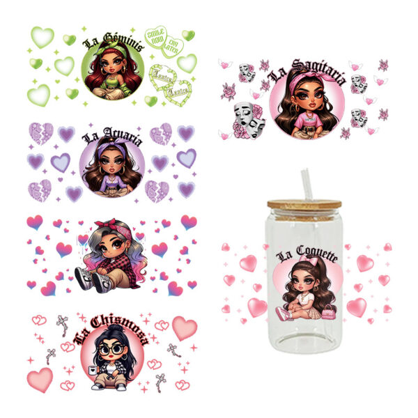 Wholesale UV Transfer Paste Glass Crystal Label Crystal Paste 16OZ UV DTF WRAPS