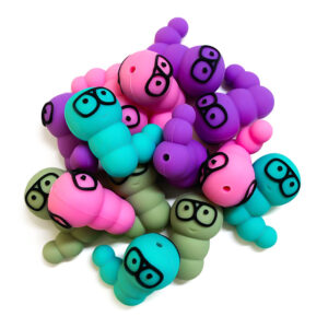 Wholesale Colorful caterpillar beads