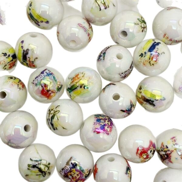 O1CN01VTDh571HgUnBYGYtg_2216860830787-0-cib Wholesale Acrylic printed cartoon witch hunter gro straight hole round beads DIY TikTok live streaming beaded mobile phone rope jewelry aessories