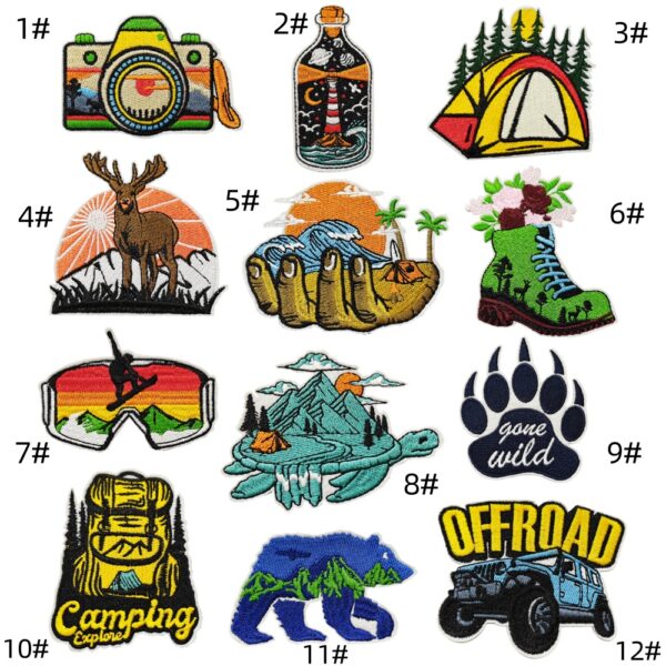 Wholesale Outdoor Camping Tent Series DIY Patches