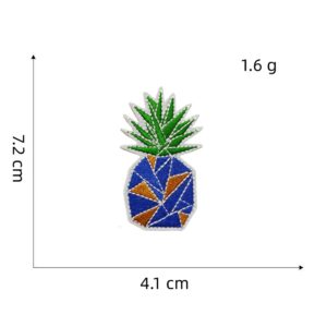 Blue Series cloth stickers 12#