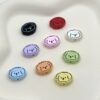 Wholesale Alloy paint color cartoon puppy head line puppy beaded diy beads