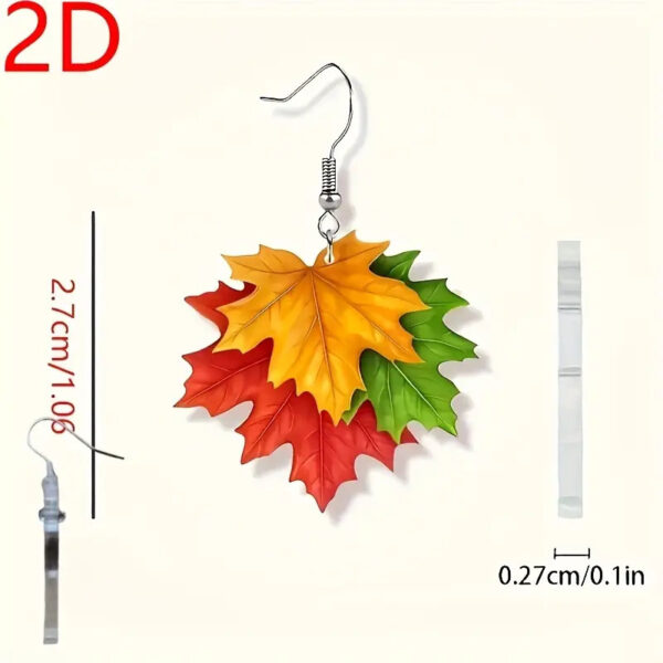 Wholesale Classical Holiday Style Leaf Earrings