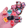 Wholesale Random 100pcs Valentine's Day cartoon hole shoe buckle