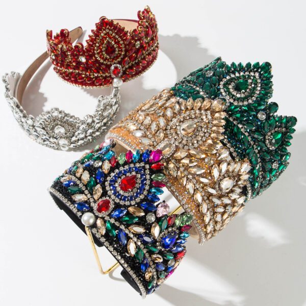 O1CN01Vi12MS2LDshz0je6l_2206398079659-0-cib Wholesale Baroque retro wide edged diamond studded headband