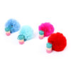 Wholesale Colorful cute furry ball plush keychain