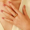 Wholesale Stainless Steel Ring Luxury Gold Stacked Ring